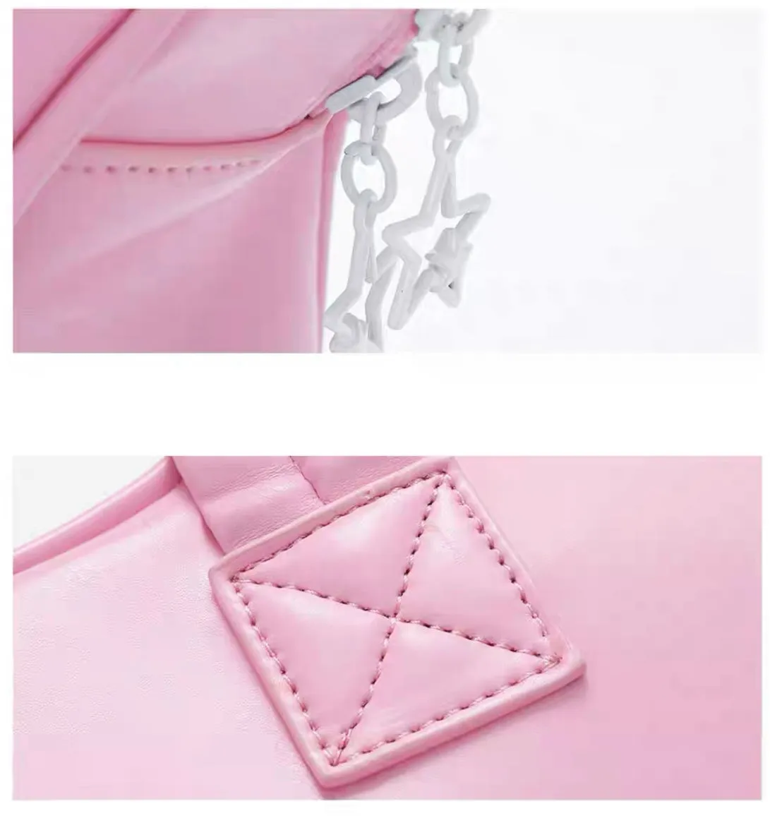 Reverie x Kirby Pink Star-Shaped PU Backpack Book Bag Limited Edition