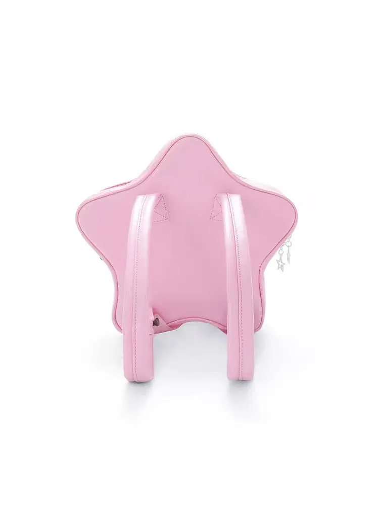 Reverie x Kirby Pink Star-Shaped PU Backpack Book Bag Limited Edition