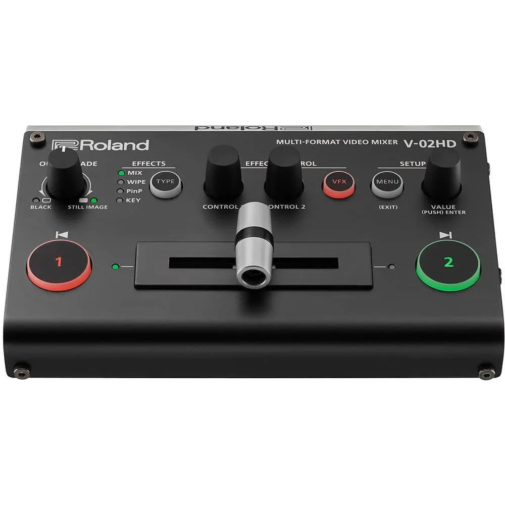 Roland V-02HD PAC1 Video Mixer Bundle