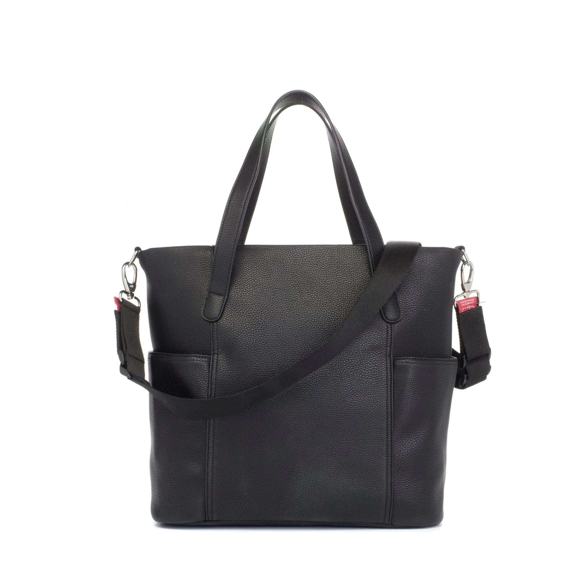 Rosie Nappy Bag with Vegan Faux Leather - Black