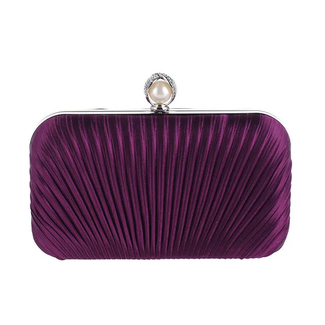 Ruched Evening Clutch