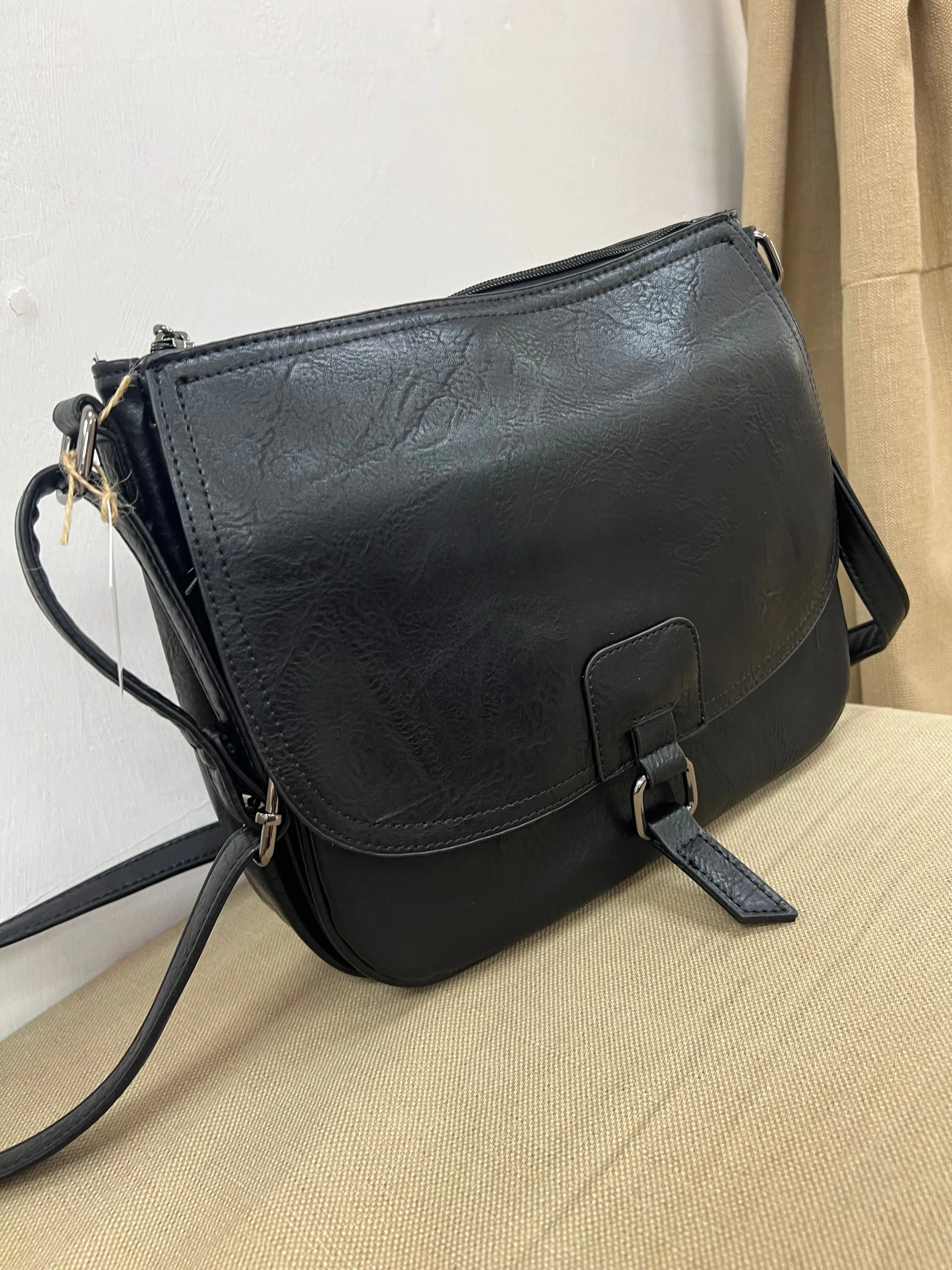 Satchel Crossbody Bag - Black