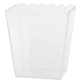 Scalloped Container - Medium 6 In. - Clear