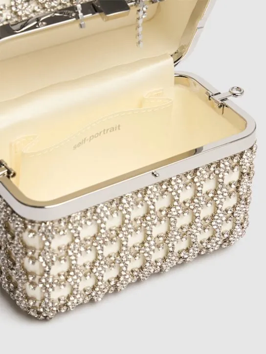 Self-portrait   Chainmail crystal vanity case 