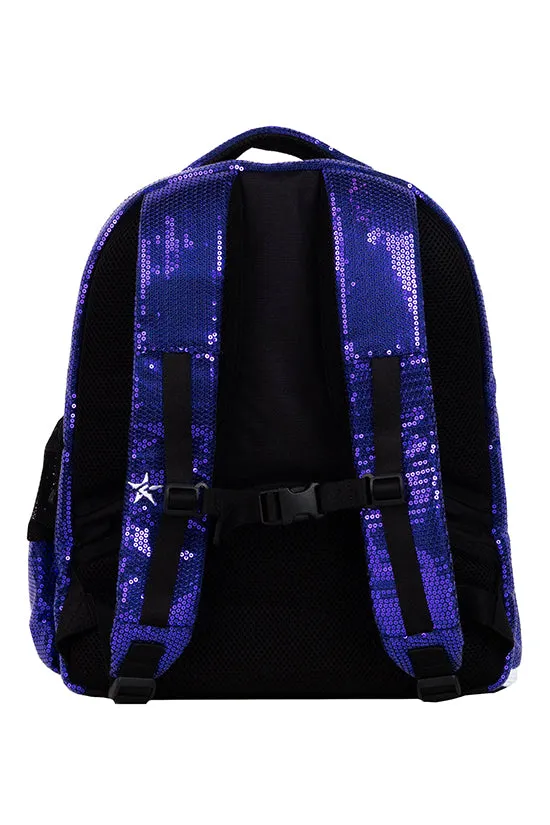 Sequin in Amethyst Rebel Dream Bag with White Zipper