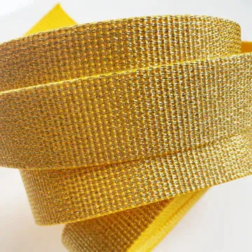 sewhungryhippie Glitter Webbing Gold