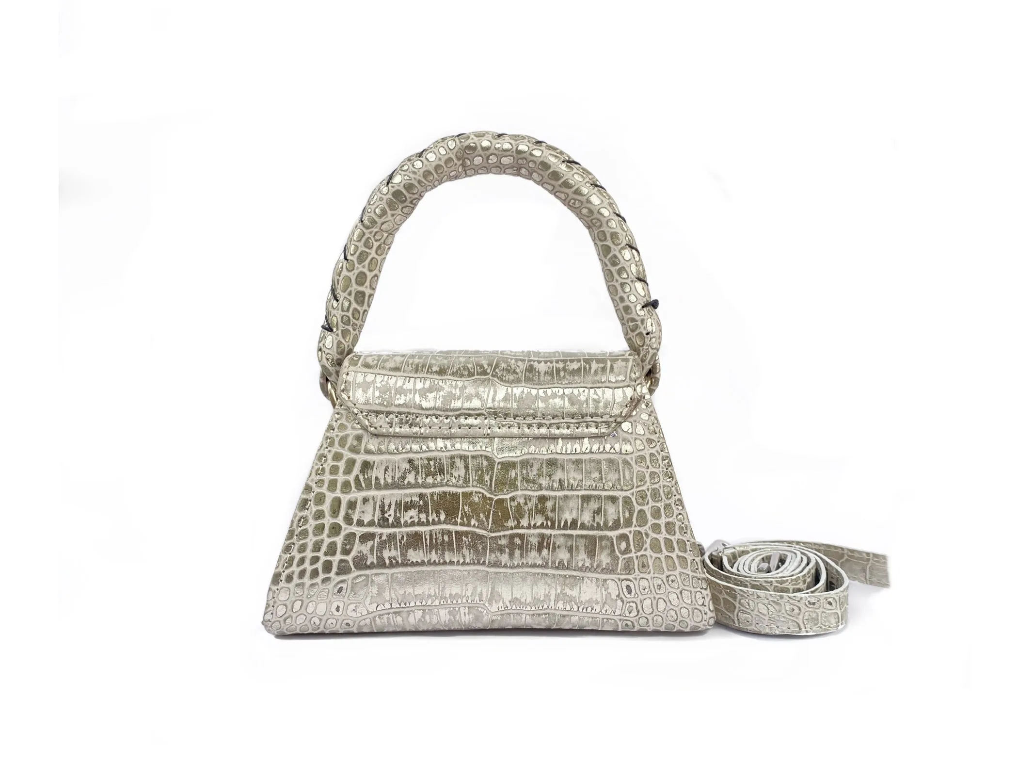 SILVER CROC TOY ESE TOP HANDLE