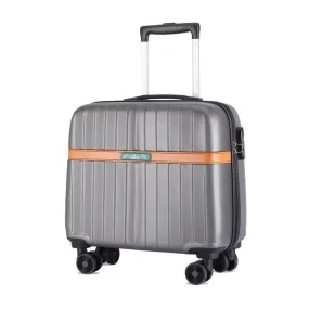 Single: Hard Case Suitcase with 8 Wheels & Lock | 18 inch | Grey