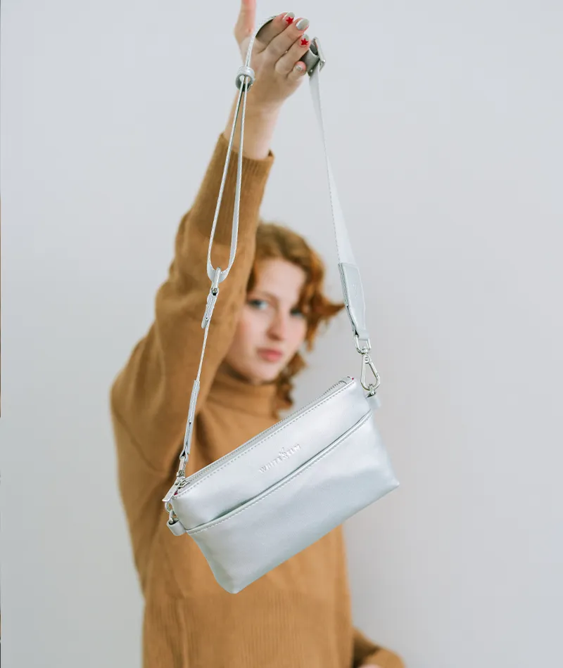 Skye Sling Bag - Silver Metallic - [OUTLET FINAL SALE]