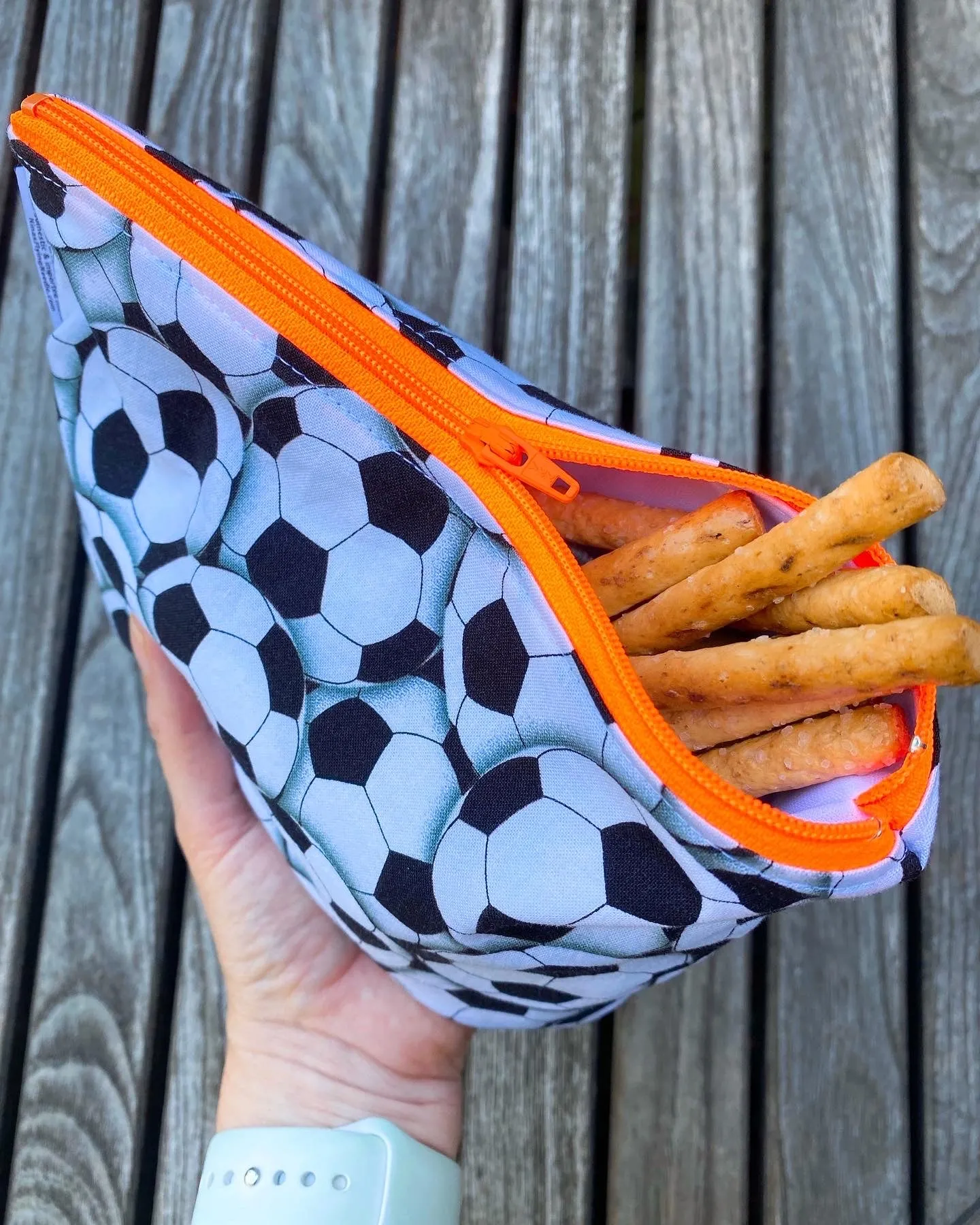 Snack Sized Reusable Zippered Bag Airplanes