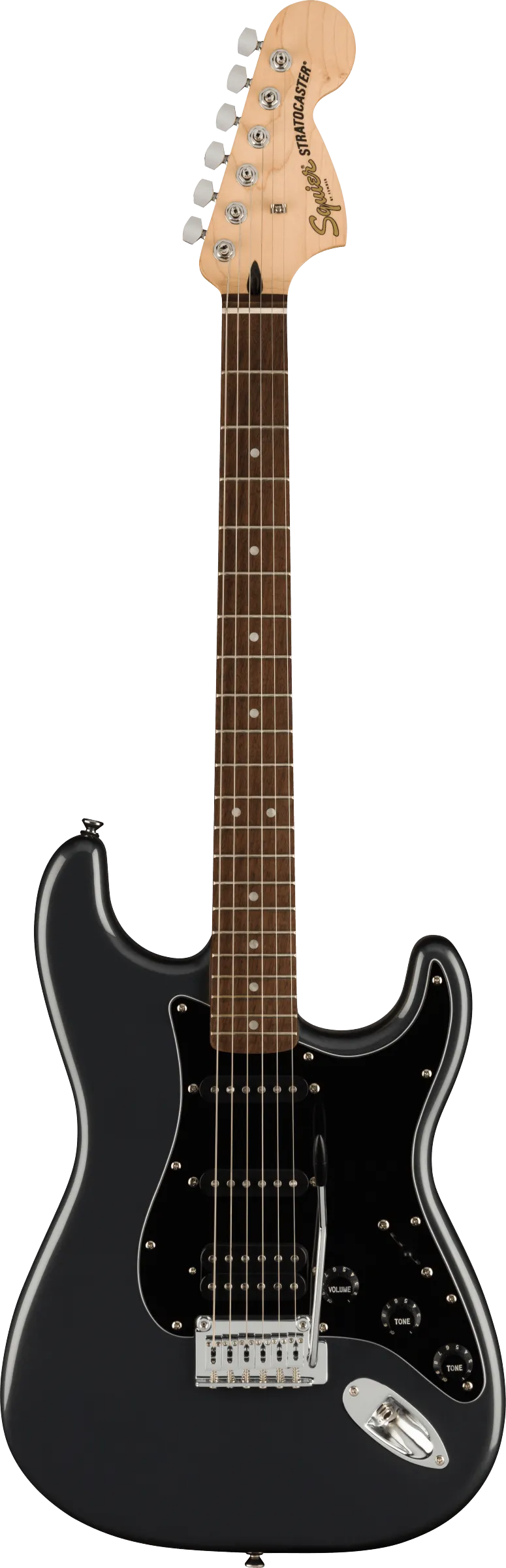 Squier Affinity Series Stratocaster HSS Pack Charcoal Frost Metallic w/bag