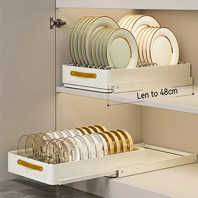 Stainless Store Kitchen Cabinet Pull-Out Sliding Organizer