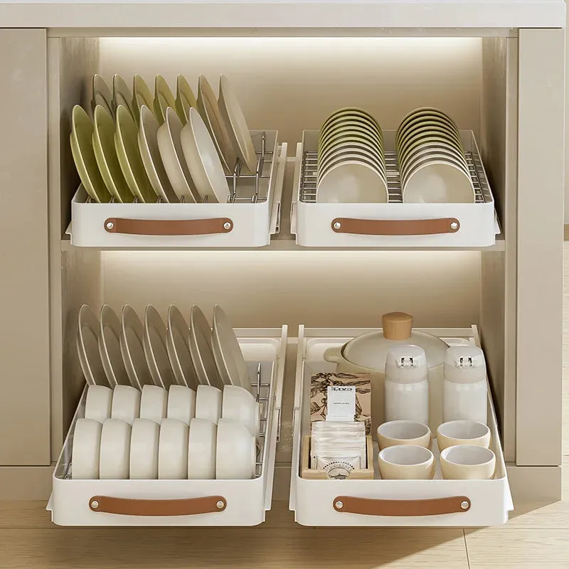 Stainless Store Kitchen Cabinet Pull-Out Sliding Organizer