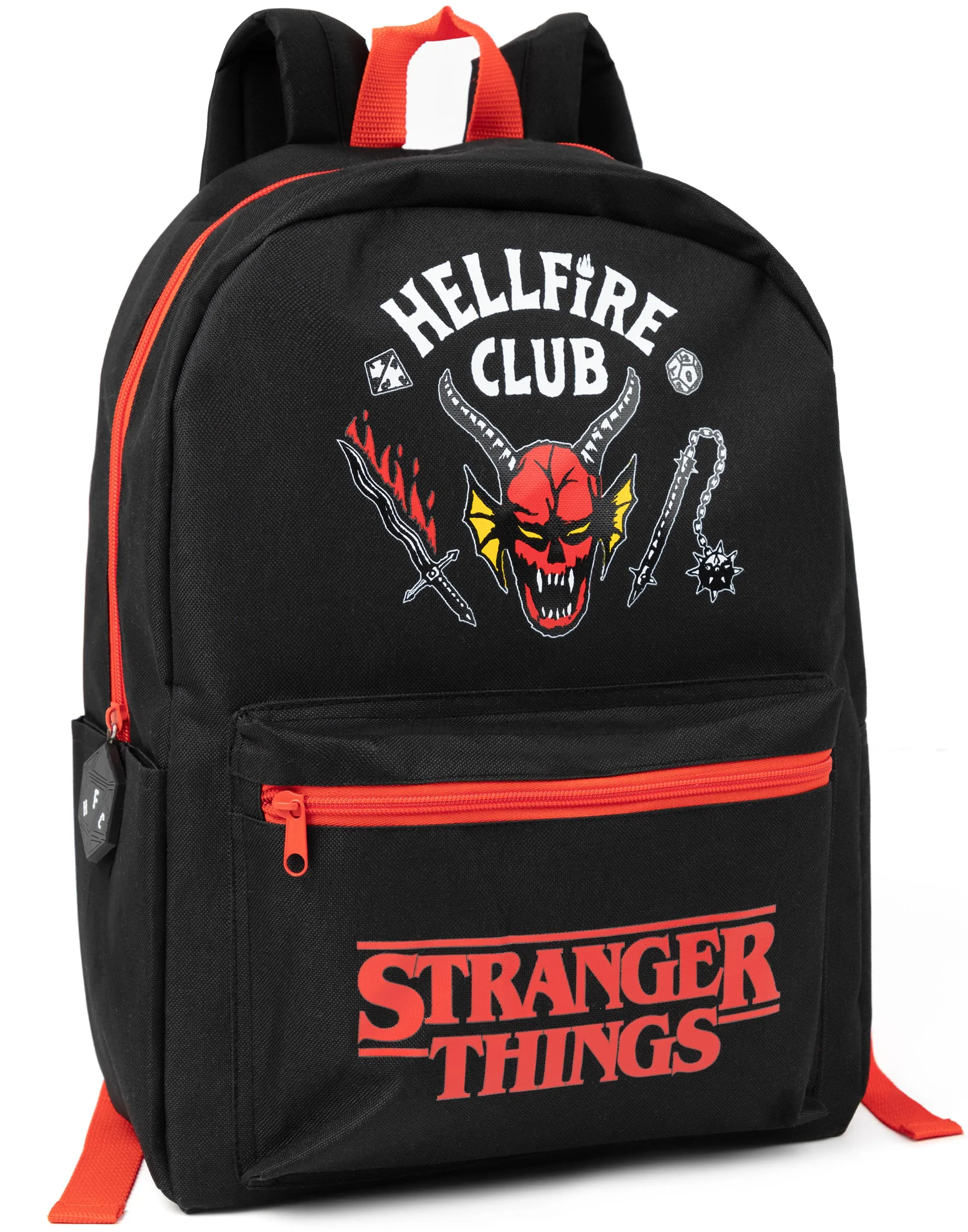 Stranger Things Kids Black Hellfire Club Backpack