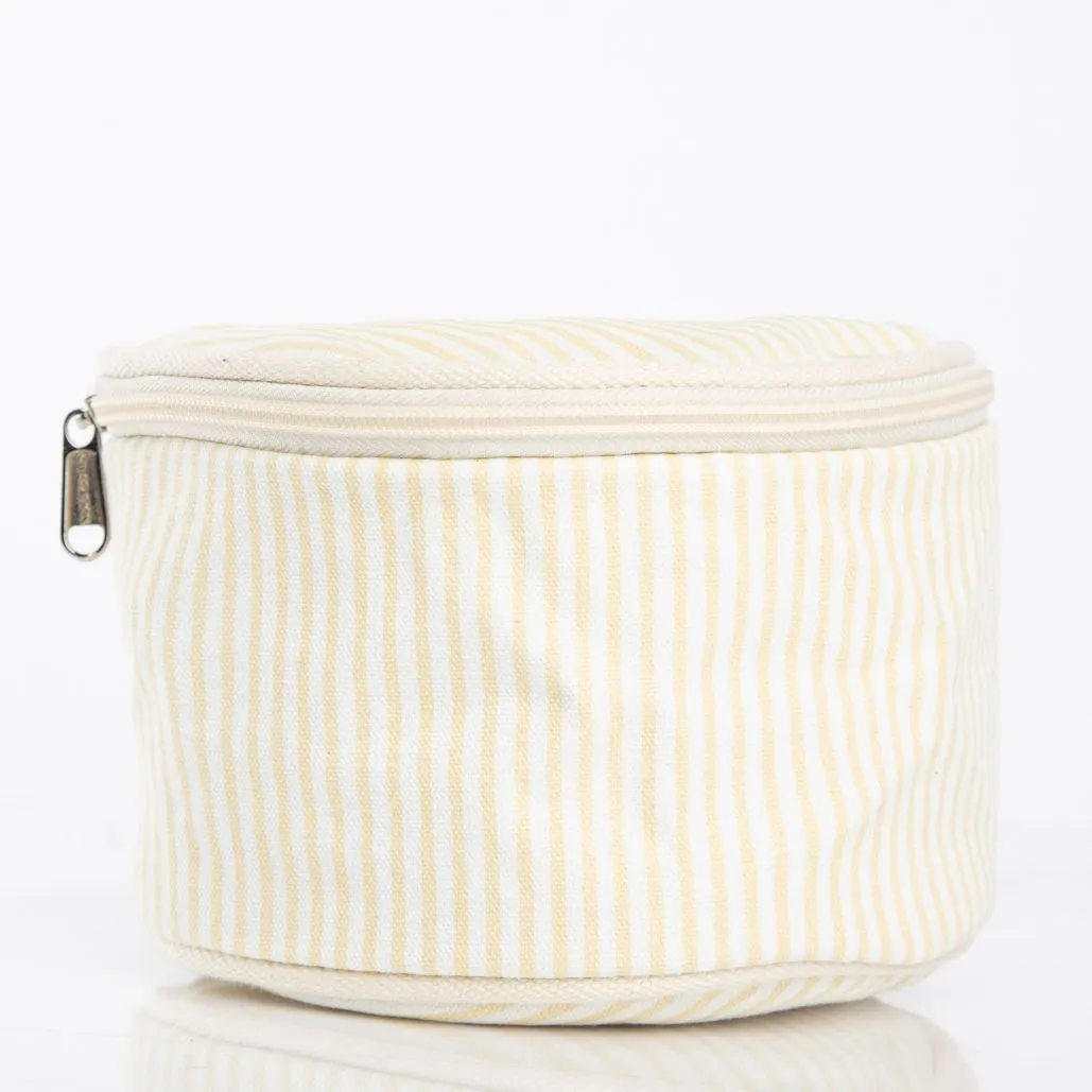 Stripes Round Case - Yellow