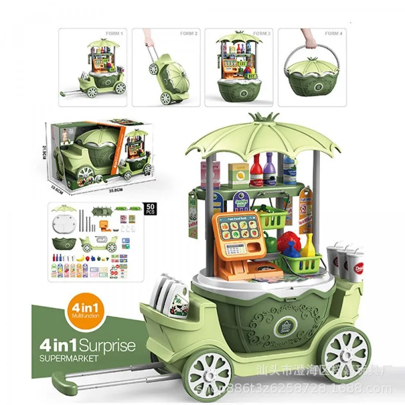 Super Trolley 4-in1 Supermarket Playset