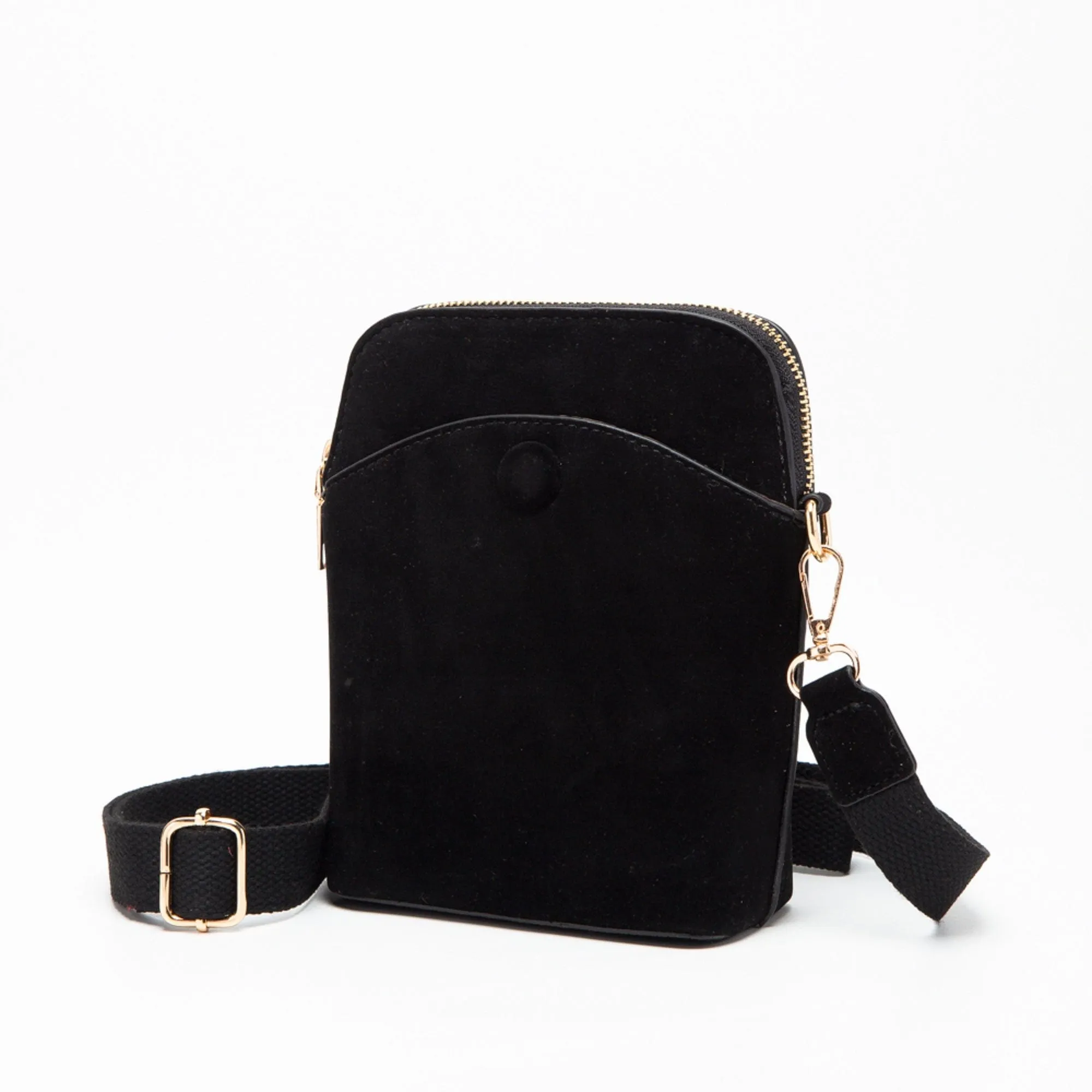 TG10540 Tasia Mini Vegan Suede Crossbody Bag