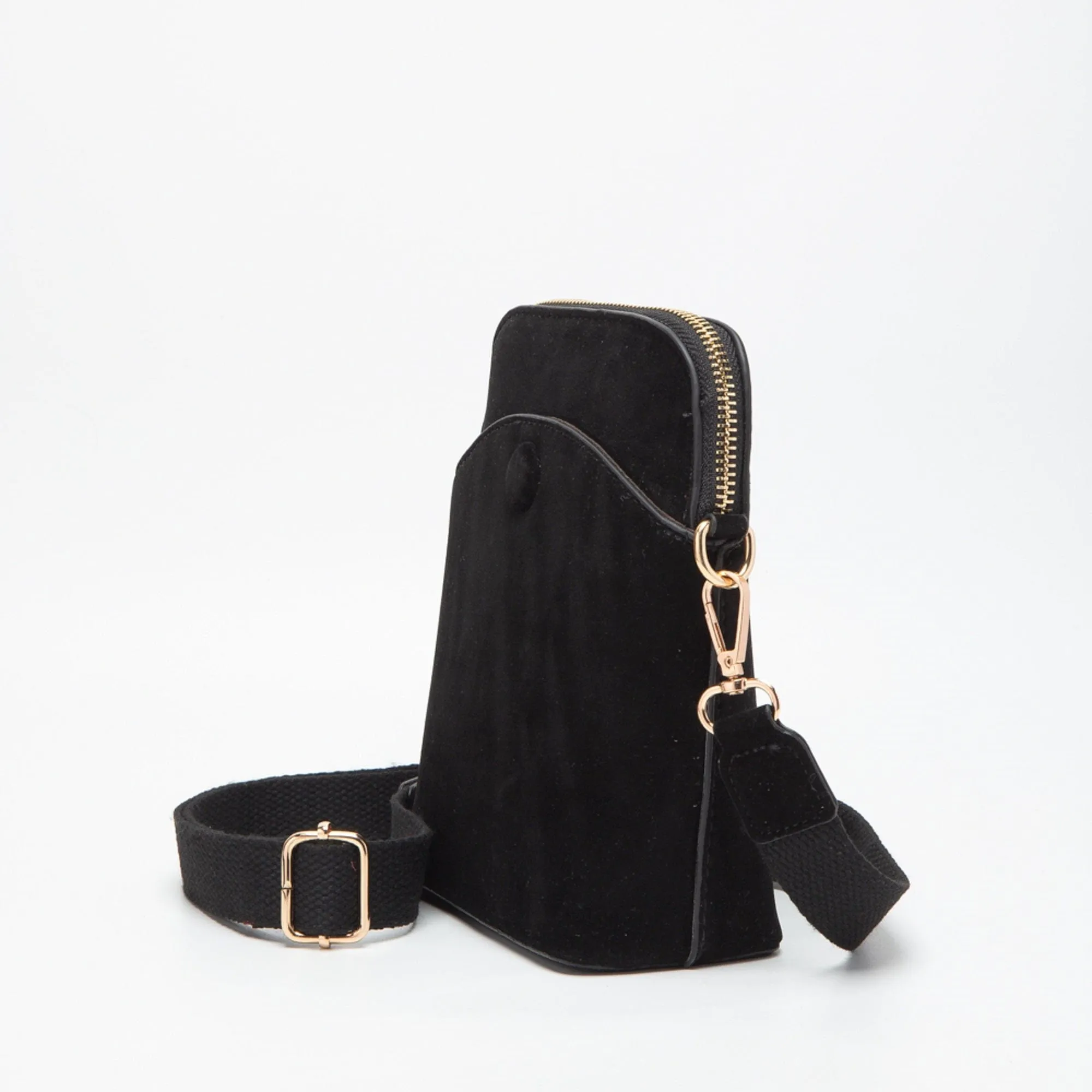 TG10540 Tasia Mini Vegan Suede Crossbody Bag