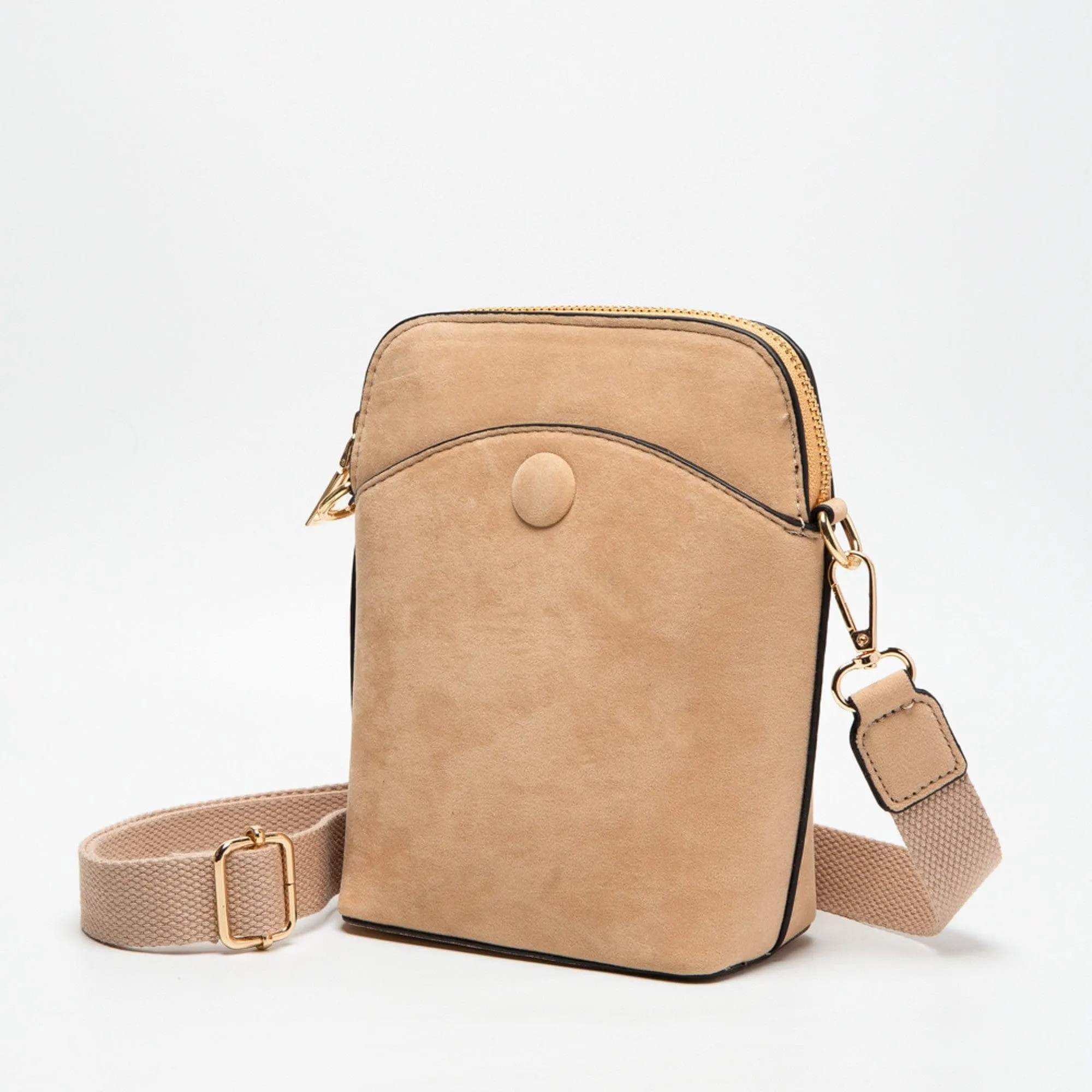 TG10540 Tasia Mini Vegan Suede Crossbody Bag