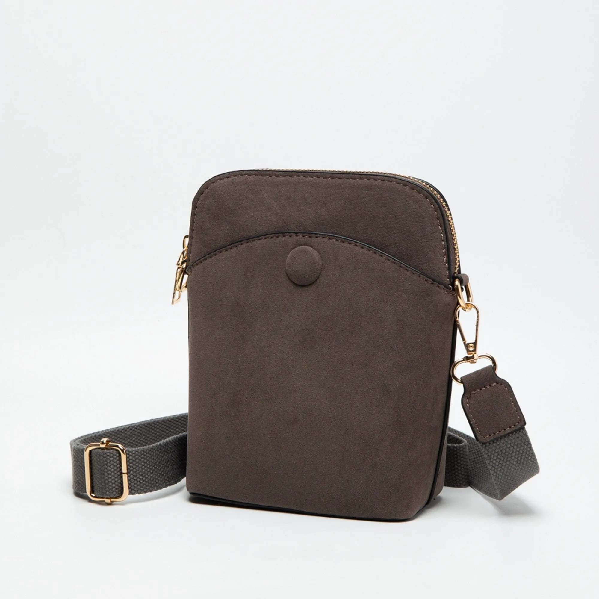 TG10540 Tasia Mini Vegan Suede Crossbody Bag