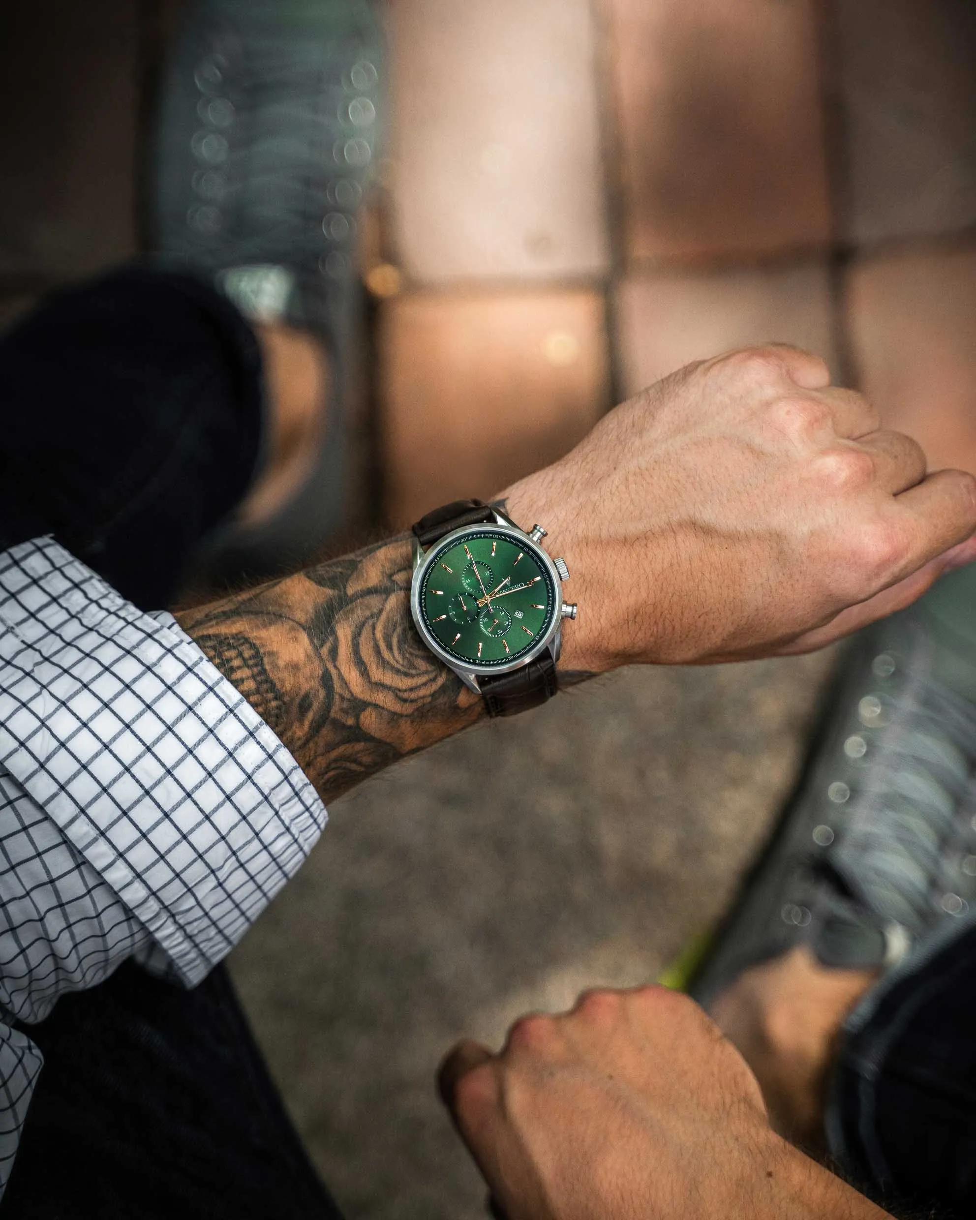 The Chrono S2 40mm - Dark Olive/Silver