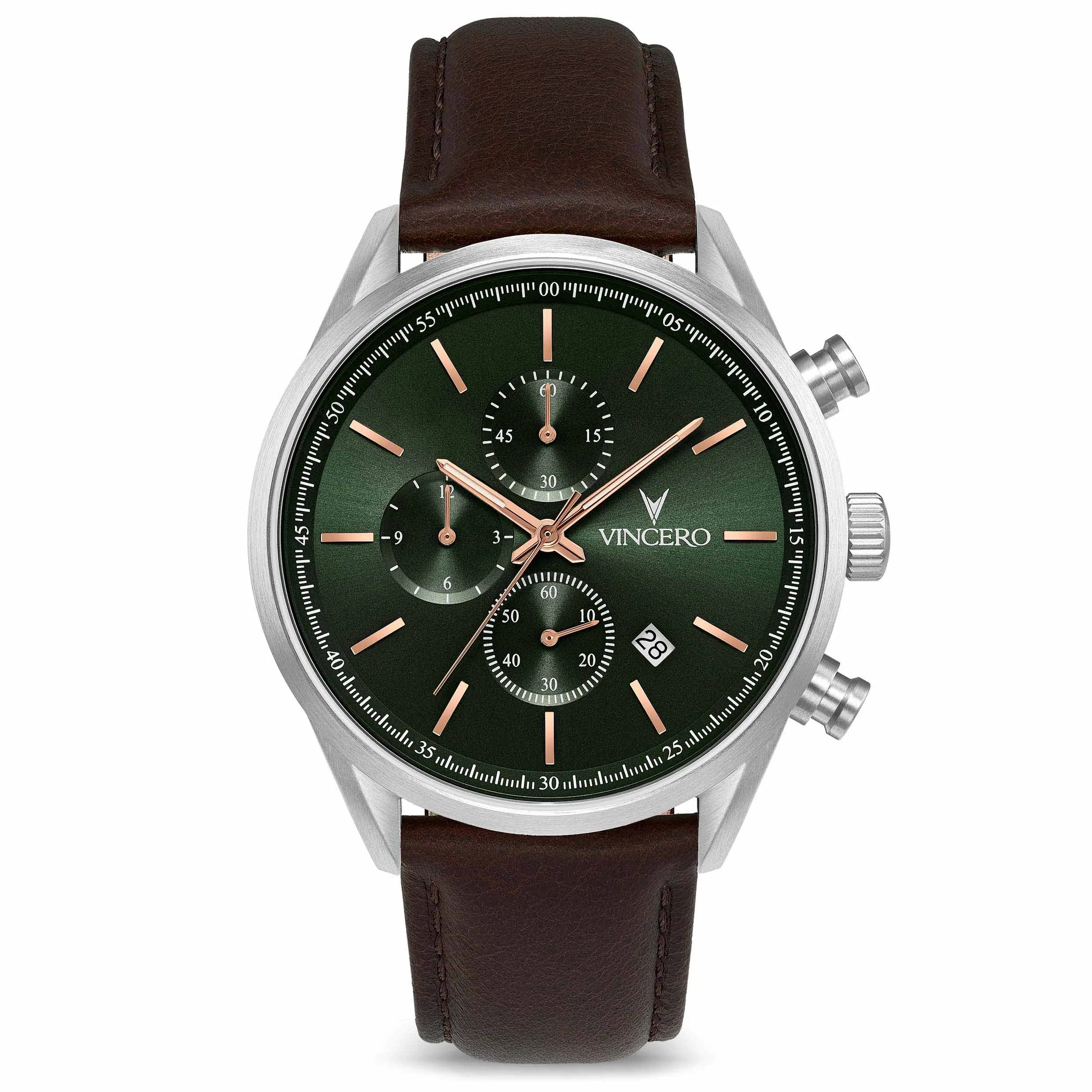 The Chrono S2 40mm - Dark Olive/Silver