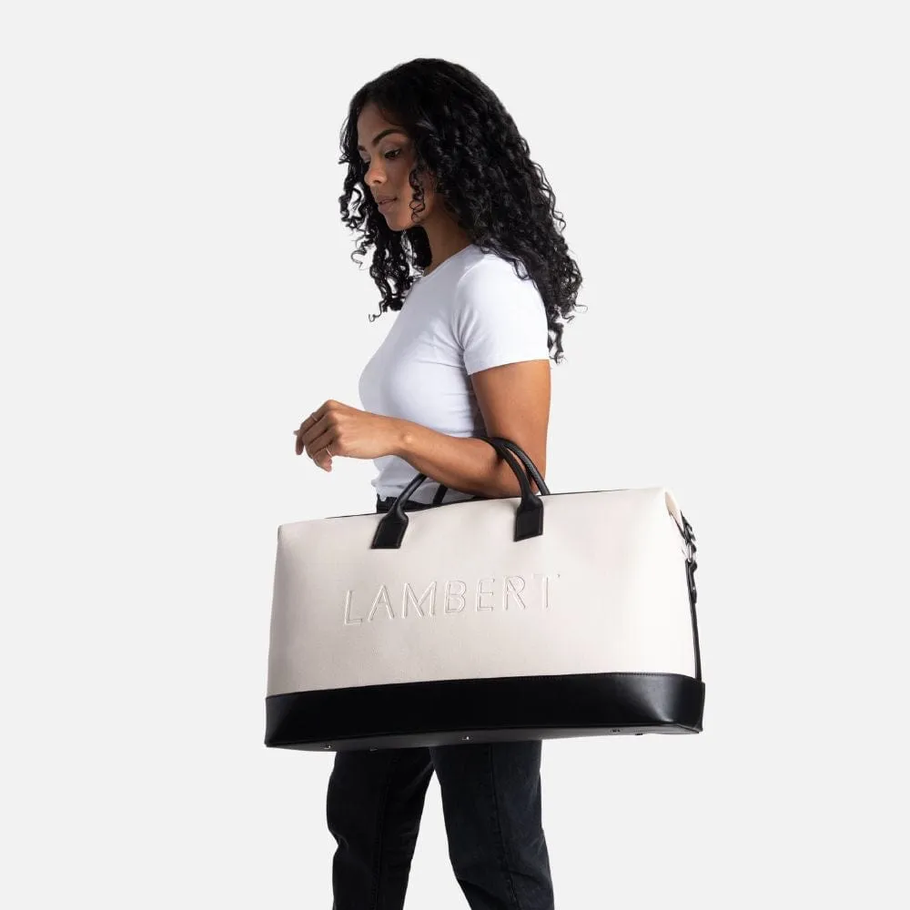 The June - Recycled Oyster Mix Vegan Leather Tote Travel Bag