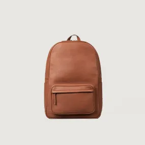 The Philos Brown Leather Backpack