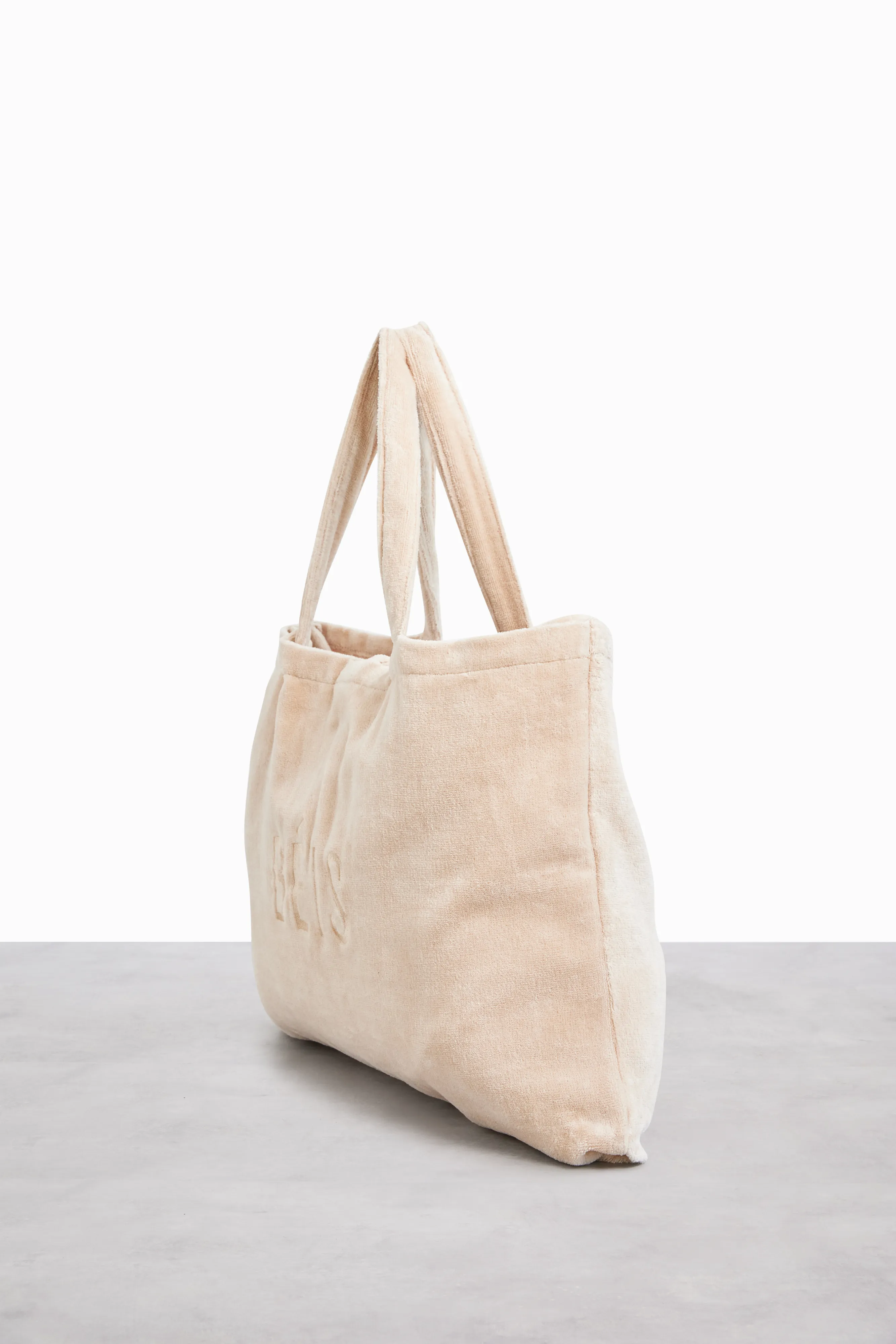 The Terry Towel Tote in Beige