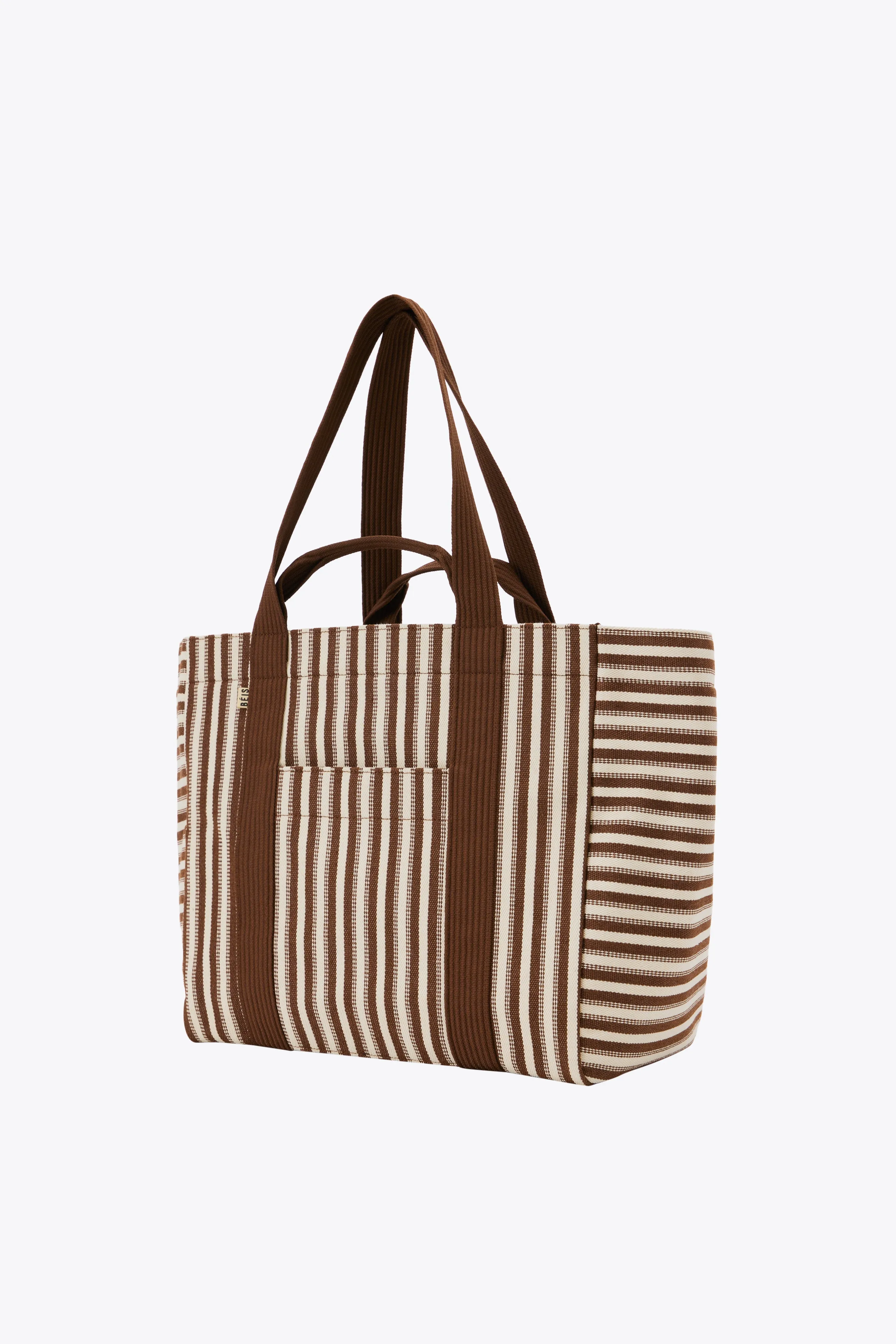 The Vacation Tote in Maple Stripe