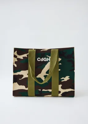 Thick Felt Camo Print Tote Bag