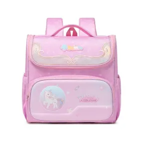 Unicorn Theme Fully Open Design Kindergarten Backpack for Kids