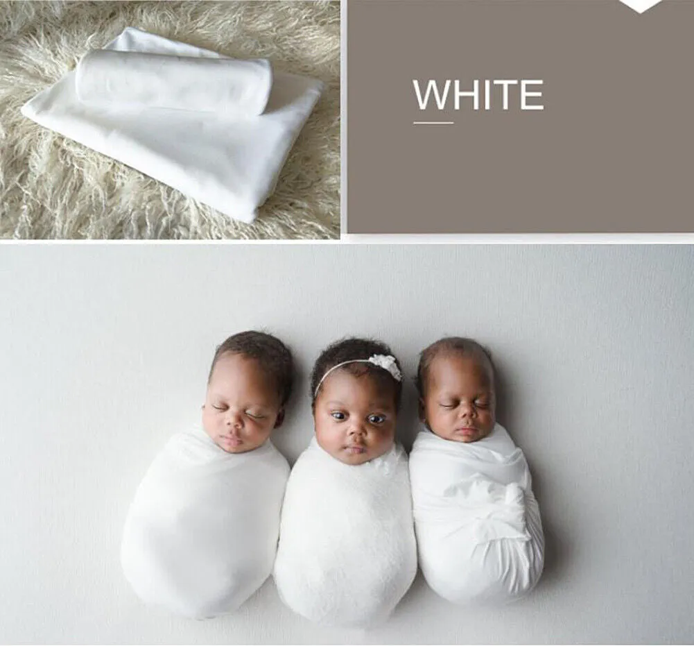 USCotton Fineborn Baby Swaddle Blanket Muslin Receiving Blanket Photo Wrap Props