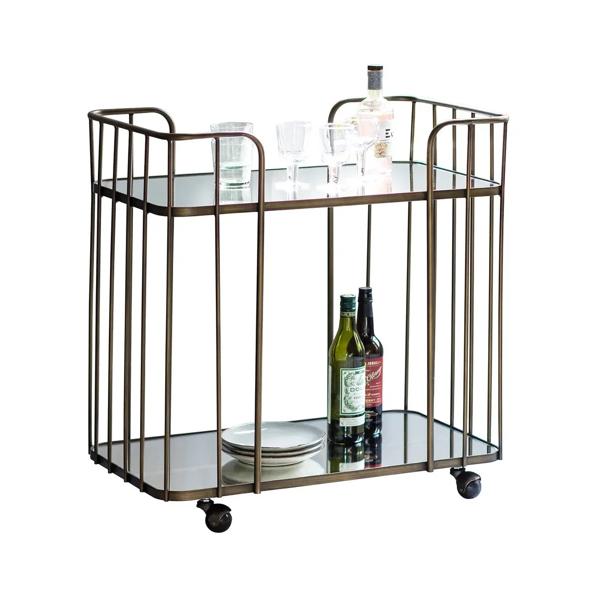 Verona Brass Drinks Trolley