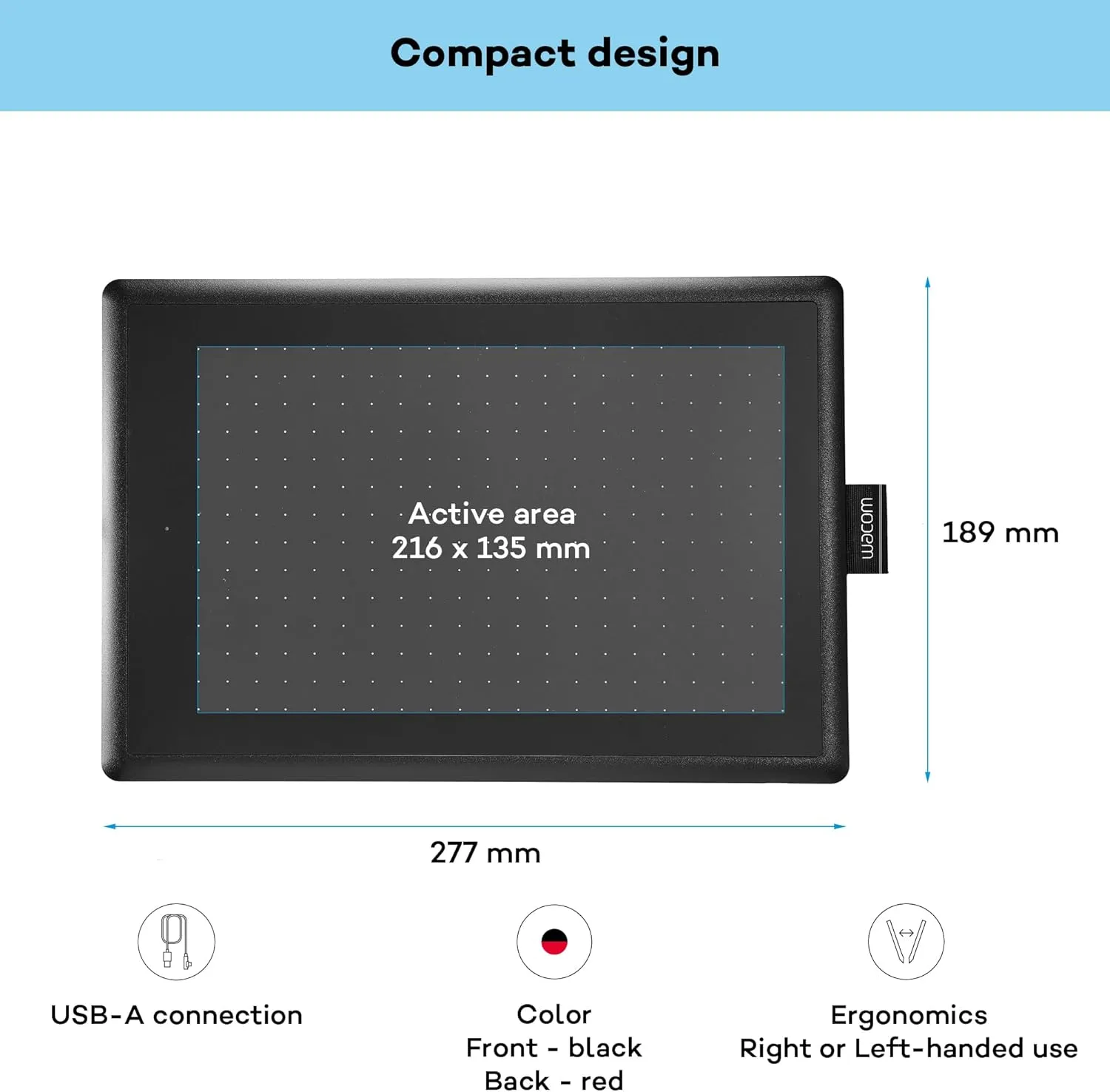 WACOM One By Wacom CTL-672-N 10.9” Graphics Tablet