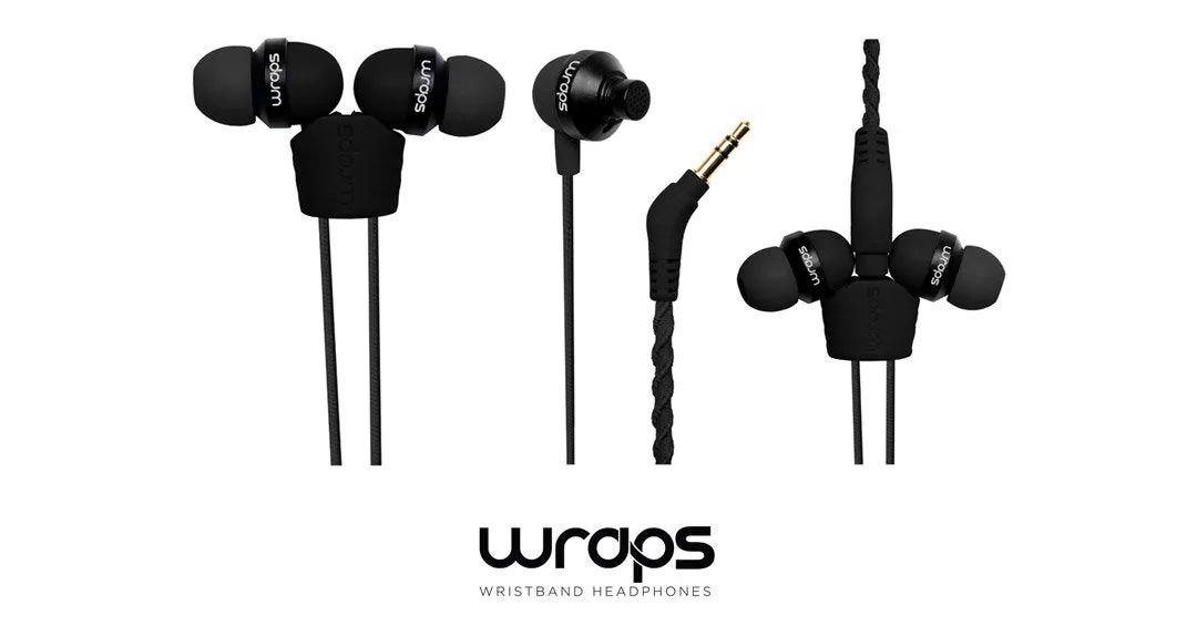 WRAPS Classic In-ear Headphone & Micro Charger Cable Bundle