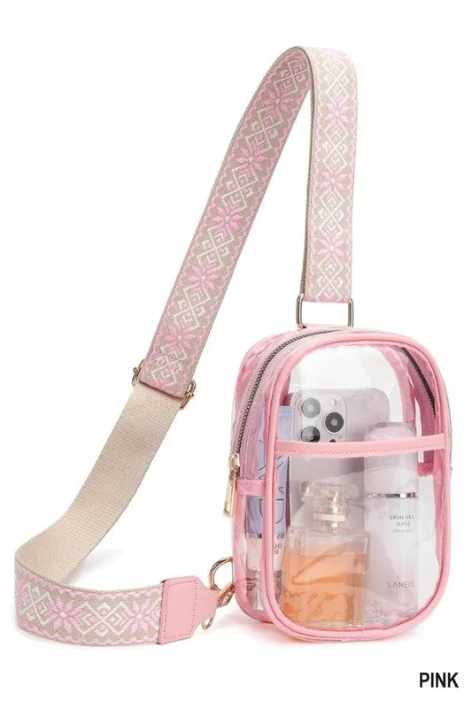 ZE309 - CLEAR BAG CROSSBODY